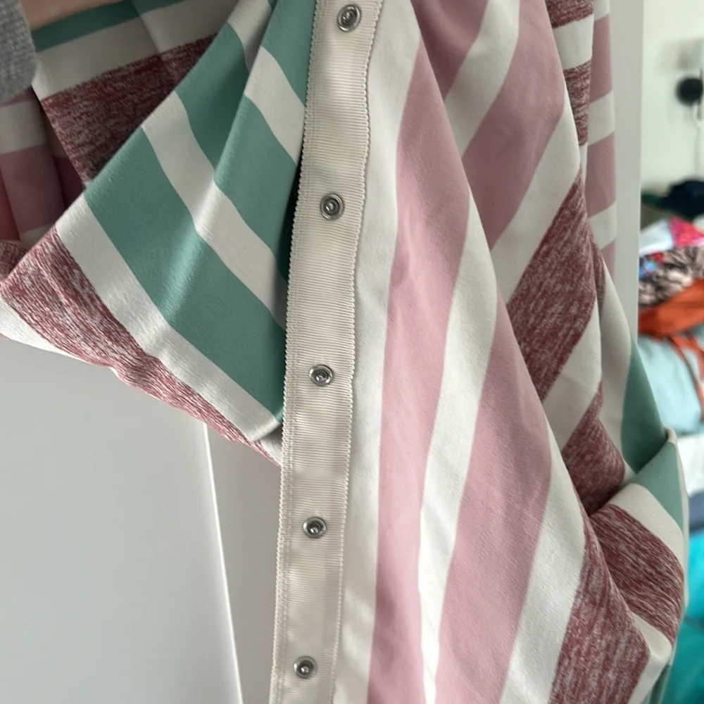 lululemon athletica Striped Mint, Blush & Cream Wrap/Scarf